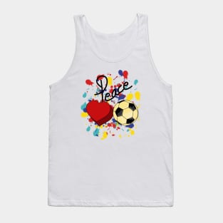 Peace Love Soccer Tank Top